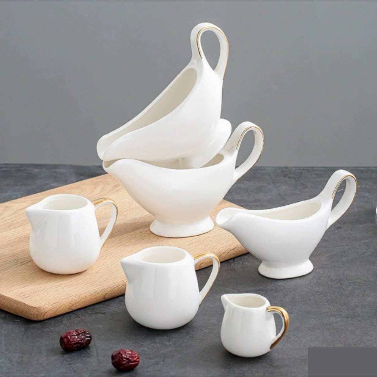 Sosjerka Zachodni Garnek Do Gotowania Ceramiczny Kubek Mleka Dzbanek Kawy I Nalewania Cukierniczka Sosjerka Zastawa Stołowa(15.5x8.7cm)