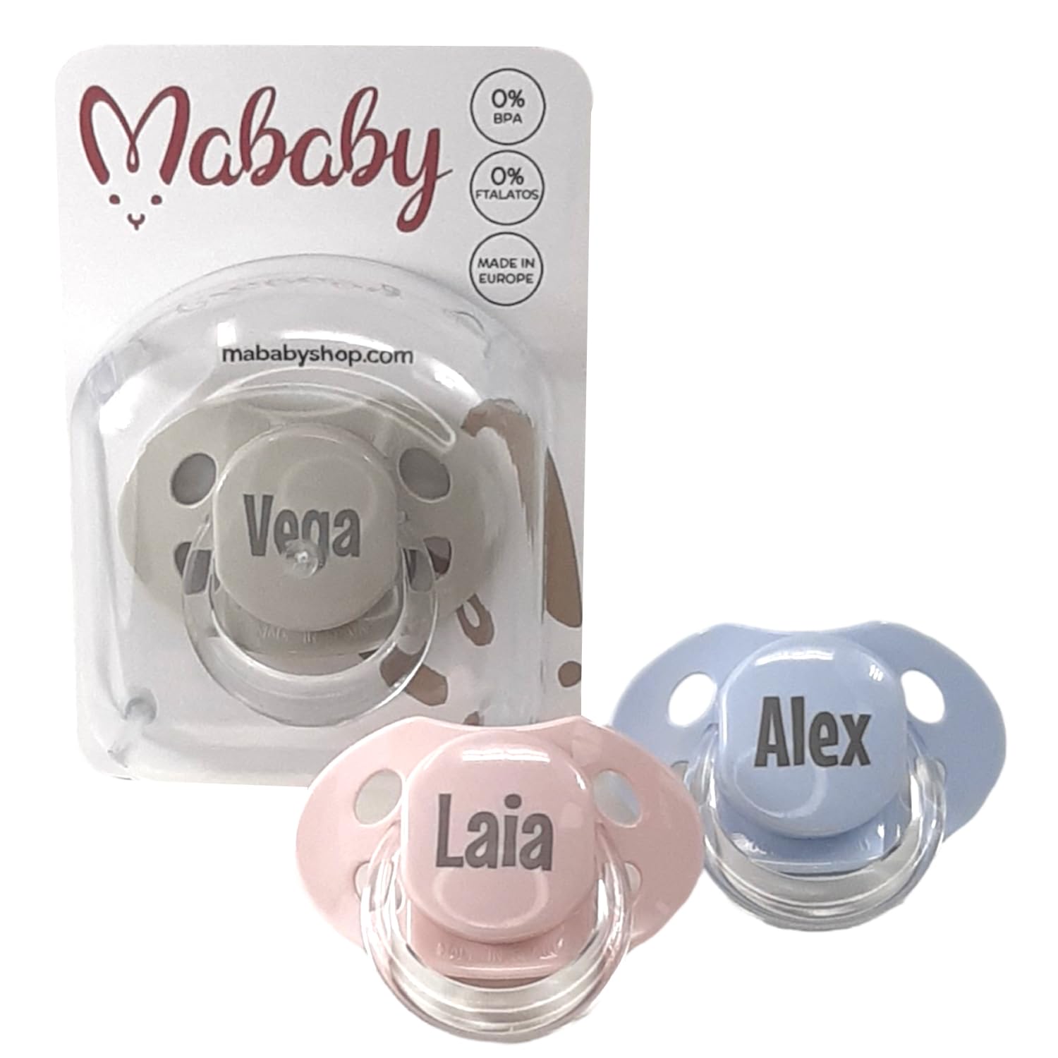 Cesta Bebé Recién Nacido Niño Mi Baño Suave (Azul) | Canastilla con Sophie, babero y chupete personalizados con nombre, capa de baño de algodón y set de higiene
