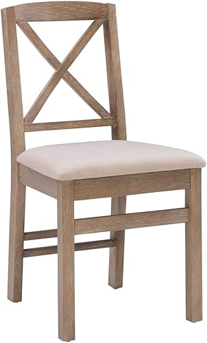 Silla de comedor Torino Grey Wash X Back, 2 unidades