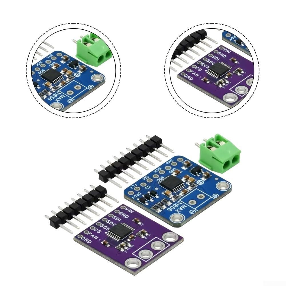 MAX31856 Moduł termopary z 19-bitową automatyczną korekcją liniową ADC, obsługa wielu typów, solidna ochrona wejściowa ± 45 V, redukcja szumów, kompaktowa płytka drukowana do monitoringu przemysłowego
