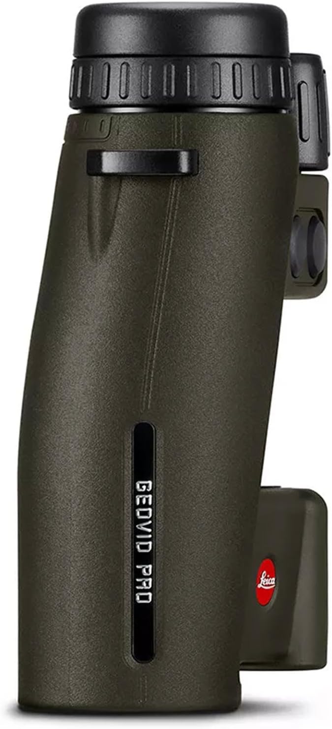 LEICA Geovid Pro 32 Rugged Compact Ergonomic Lightweight Weather-Proof Rangefinder Binoculars for Outdoor, Hunting, Bird Watching, Travel, Olive Green, 10x32