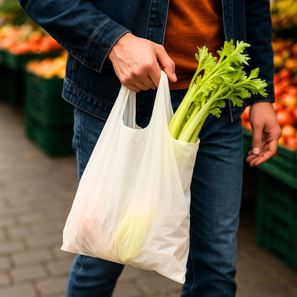 VIRSUS scatolo da 500 shopper biodegradabili compostabili a norma 2018 (24+6+6x40)