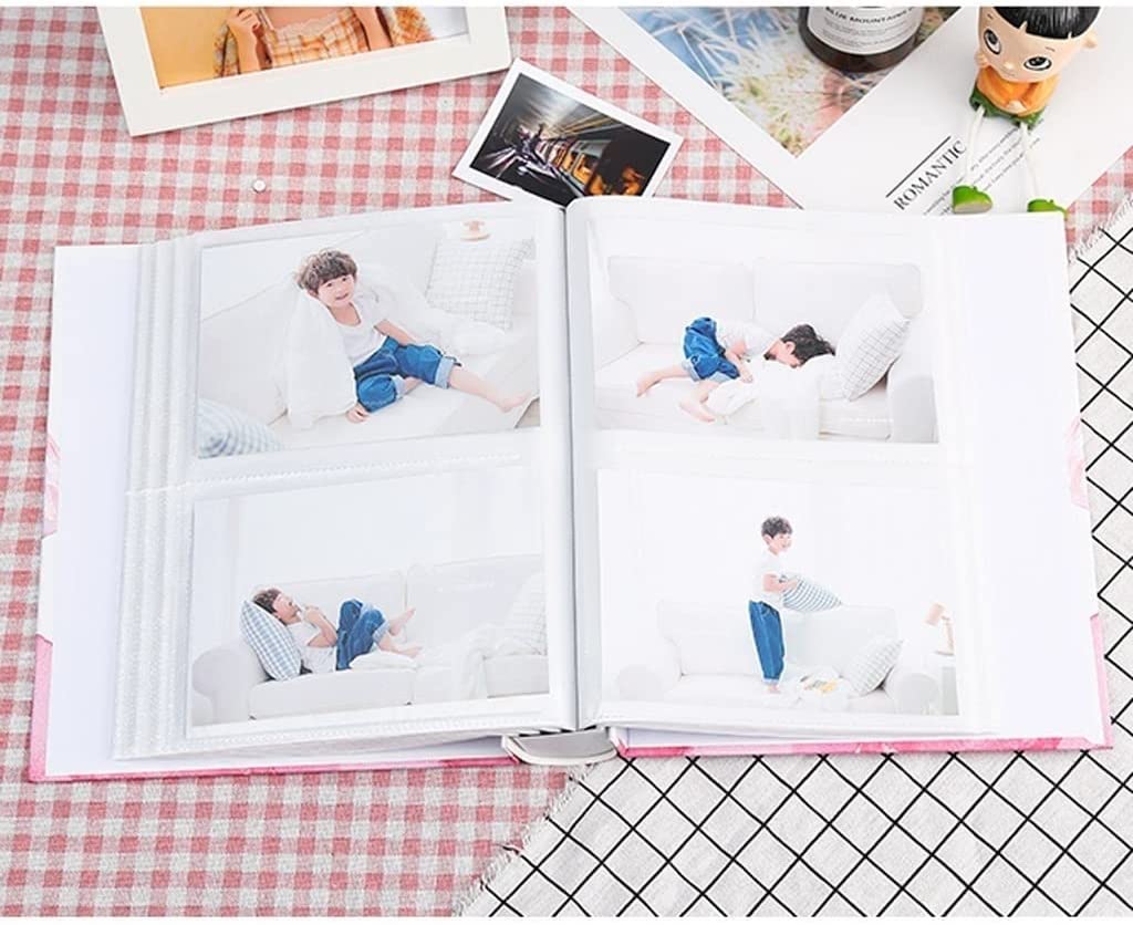 Álbum Familiar, Memorial Book Insertar 7 Pulgadas de 200 Piezas Álbum de Fotos 5x7 Gran Capacidad Photocard Álbum Scrapbook Álbumes de Fotos de Bodas Creativas Regalos