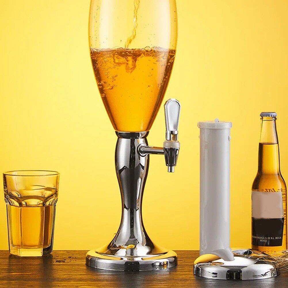 Dispensador De Bebidas con Columna Brillante, Dispensador De Cerveza De Forma Única, Torre De Cerveza Versátil, Suministros para Fiestas para Restaurante, Hotel, Bar