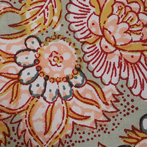 Image of GURU JEE Handmade Printed Cotton Rectangular Table Cloth for 6 Seater Dining Table 60 Inch X 90 Inch Rectangle Table Cover 152 cm X 228 cm 160 TC