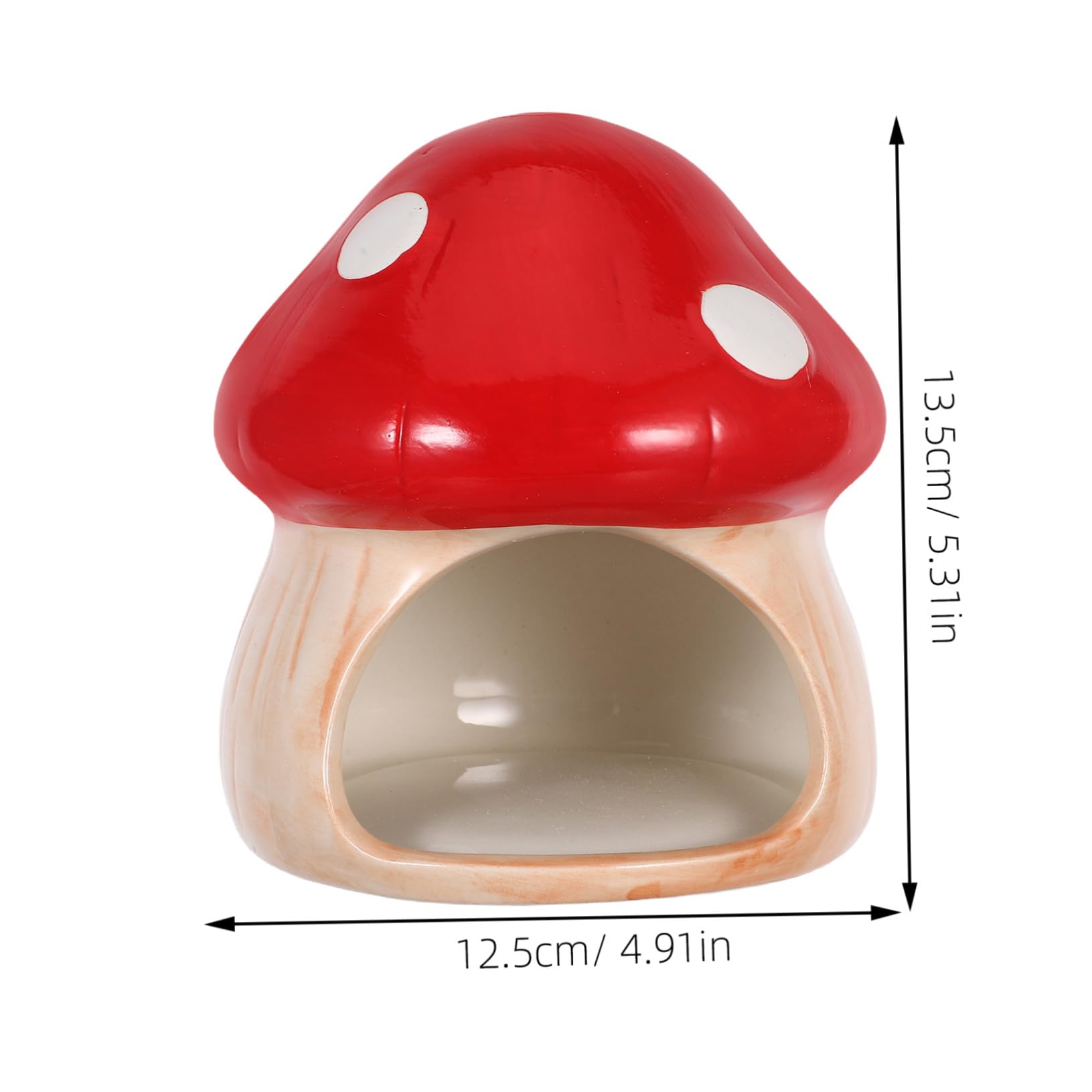 Fischversteck Aquarium Betta Versteck Keramik Pilzhaus Ornament Aquarium Garnelenversteck Fischtank Dekorationen Betta Höhle