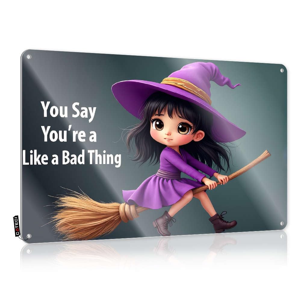 Decor Western Painting Gift For Boss A Witch Flying On A Broomstick. - Vintage Wall Decor For Basement(20X30CM)