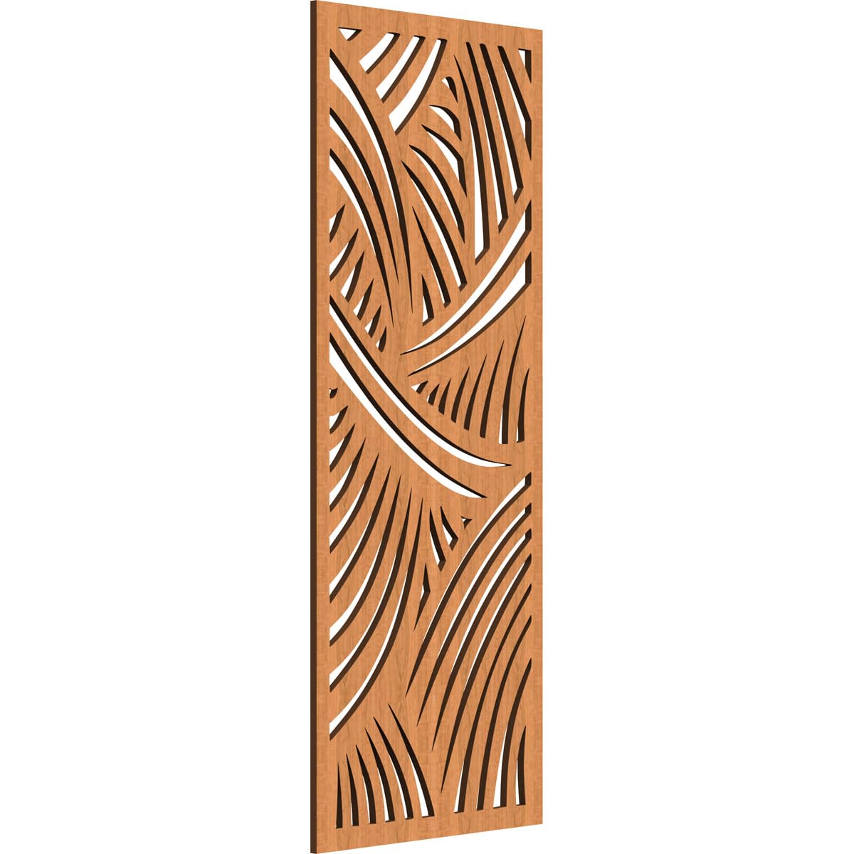 Chester Decorative Pierced Fretwork Wood Wall Panels, 13 3/8"W x 34 3/8"H x 1/4"T, Cherry