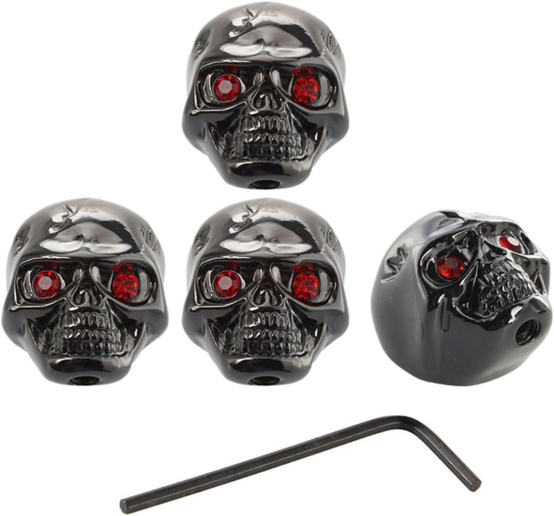 Metal Skull Head Tone Volume Control Knob 4pcs