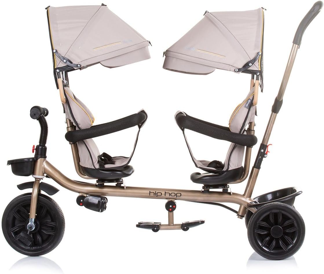 Chipolino Hip Hop Tricycle, side view with canopies down