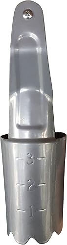 Miniatura 4 de Garden Guru - Maceta de acero para plantar bulbos, acero de alto carbono y mango tallado de madera cómodo, marcador de profundidad para plantar