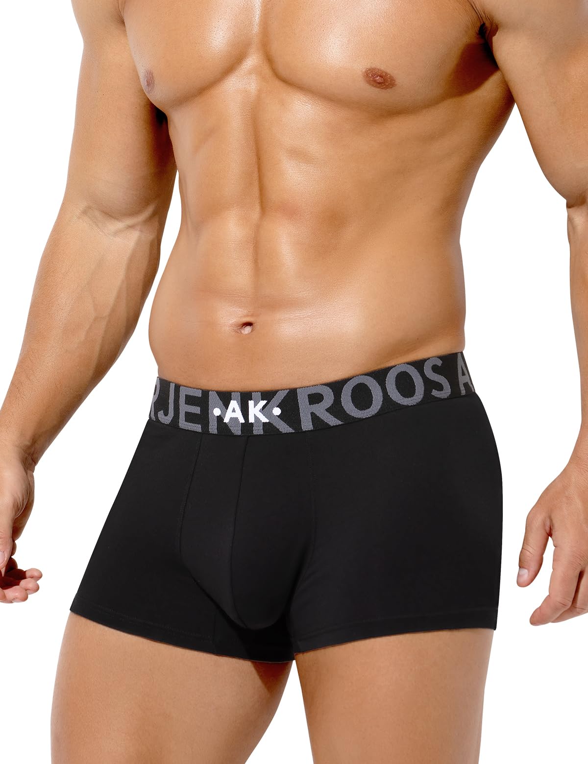 Mens Underwear Trunks Natural Cotton Boxer Shorts Gents Comfortable Briefs Tagless Underpants, 3D Pouch + No Ride Up