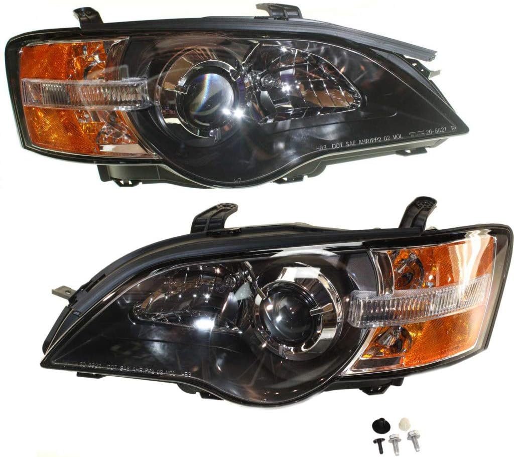 CarLights360: For 2005 Subaru Outback Headlight Assembly Driver and Passenger Side DOT Certified w/Bulbs For SU2502116 SU2503116