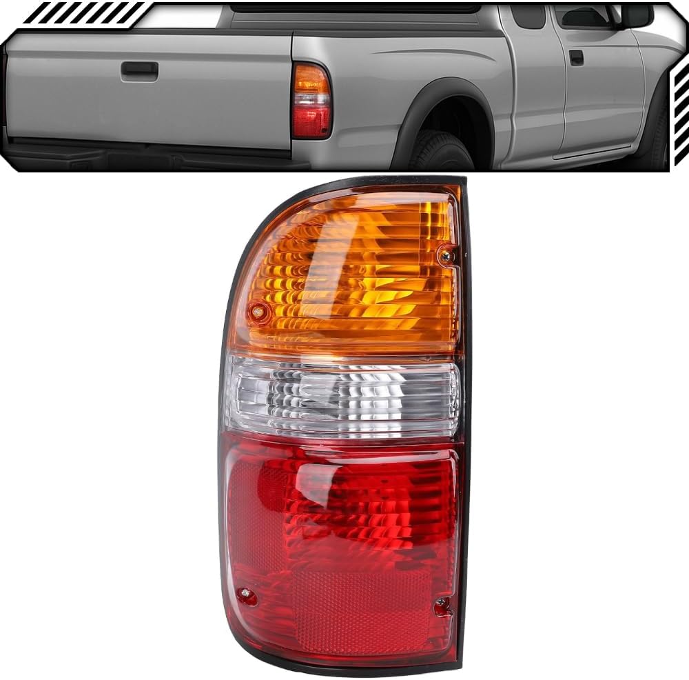 EPIC LIGHTING OE Style Halogen Tail Light Assembly Replacement for TOYOTA 01-04 TACOMA - Left Driver Side