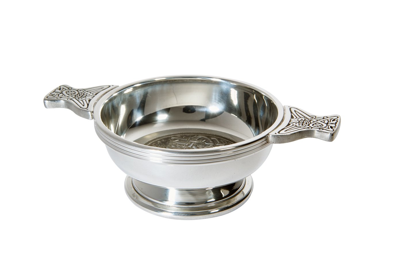 Wentworth Pewter Celtic Circle Quaich – Small Whisky Tasting Bowl, Handmade In UK, Burns Night Gift - View #3