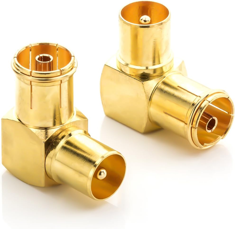 deleyCon TV & Sat Adapter, Gold, 10x TV Winkel - Image 3