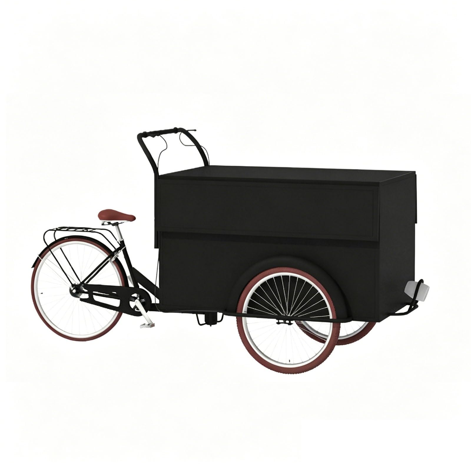 Mobile vending tricycle, Tricycle Multicolor Multiple Sizes Parasol Box Market, Festival(C,Without Umbrella)