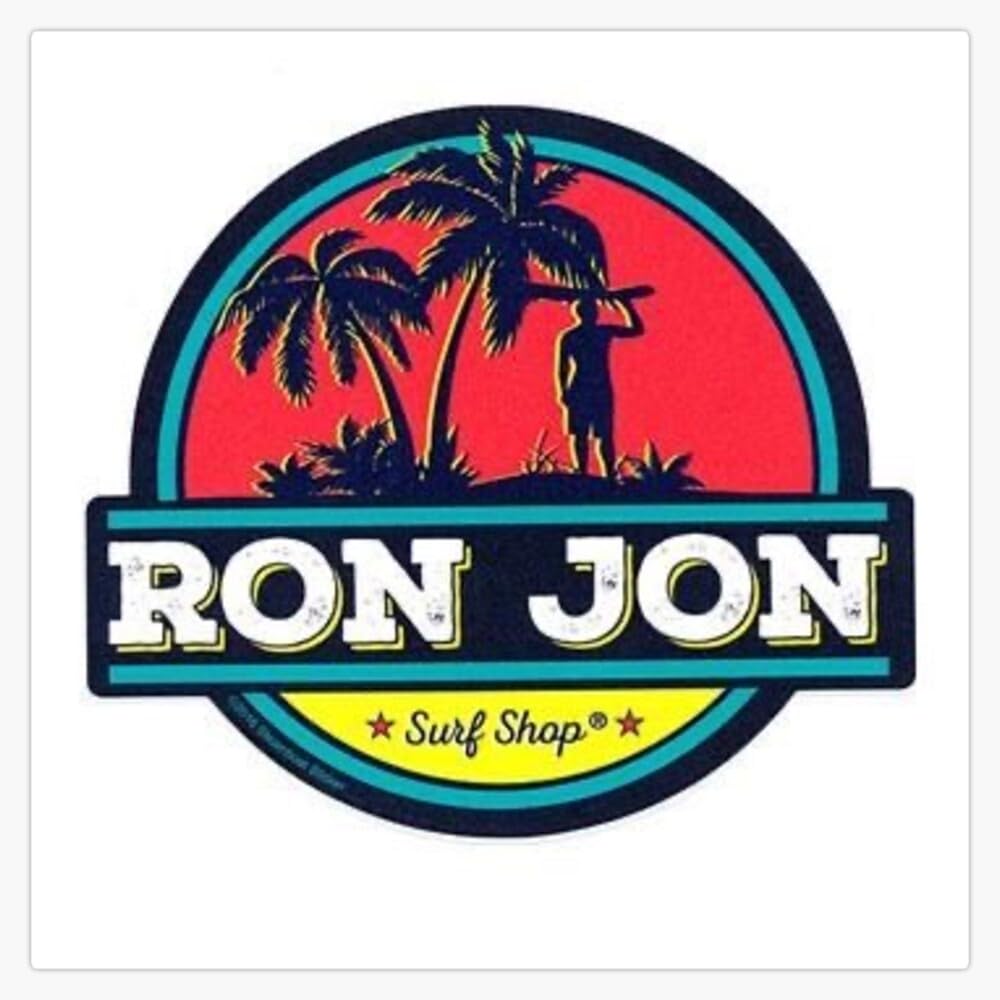 Ron John Surf Shop Vinyl Sticker Waterproof Decal Laptop Wall Window Bumper Sticker 5"