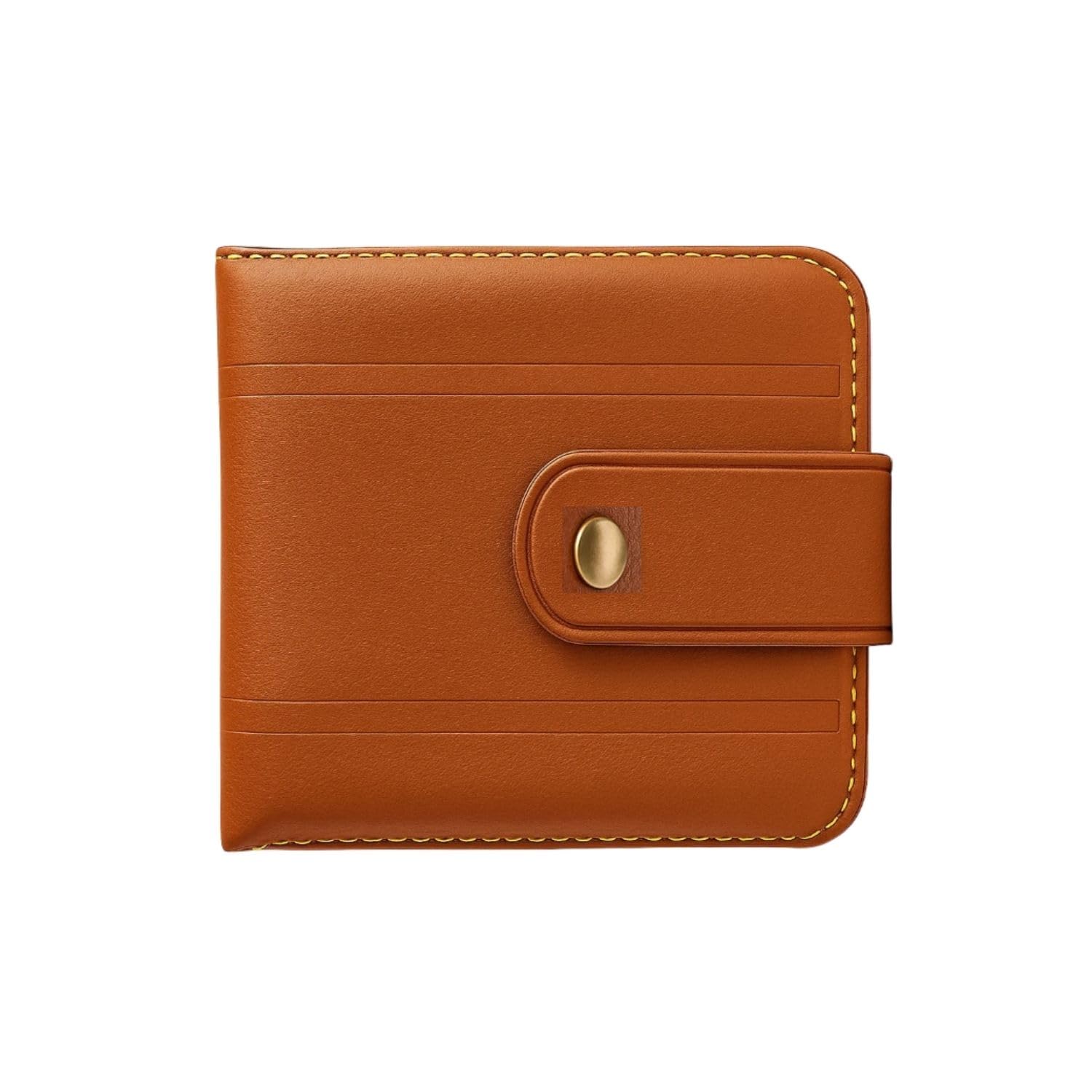 Men’s Leather Wallet with Button Closure – Slim Bifold RFID Blocking Wallet – Stylish and Secure Card Holder for Everyday Use (Tan)-image-16