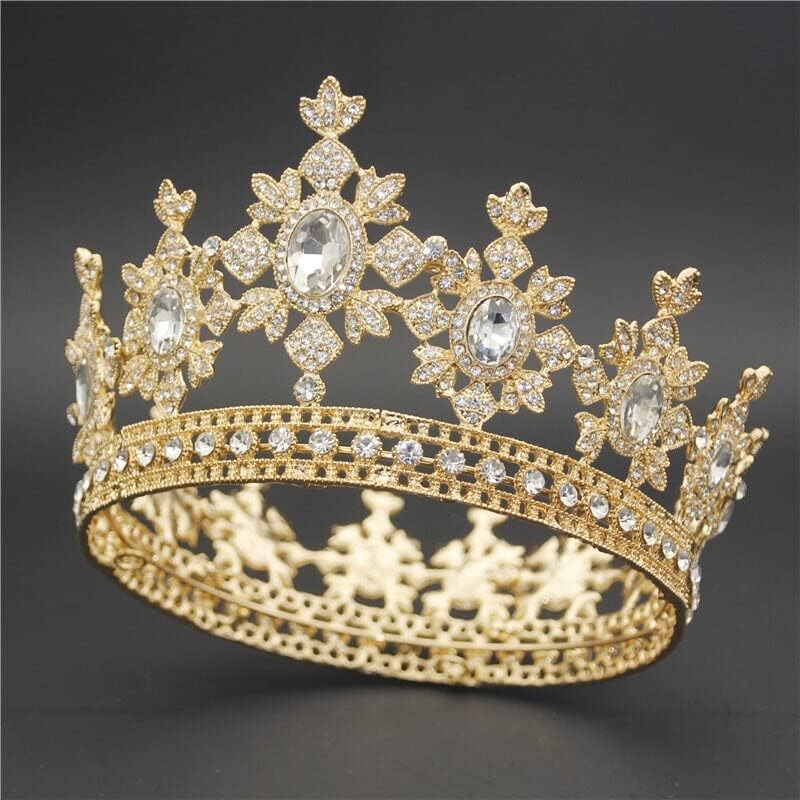 Biżuteria do włosów Korona Tiary dla kobiet Moda Kryształowa Tiara Korona na ślubne akcesoria do włosów Diadem królewski królowej ślubnej Biżuteria do włosów Ślubne tiary i korony Panna młoda,