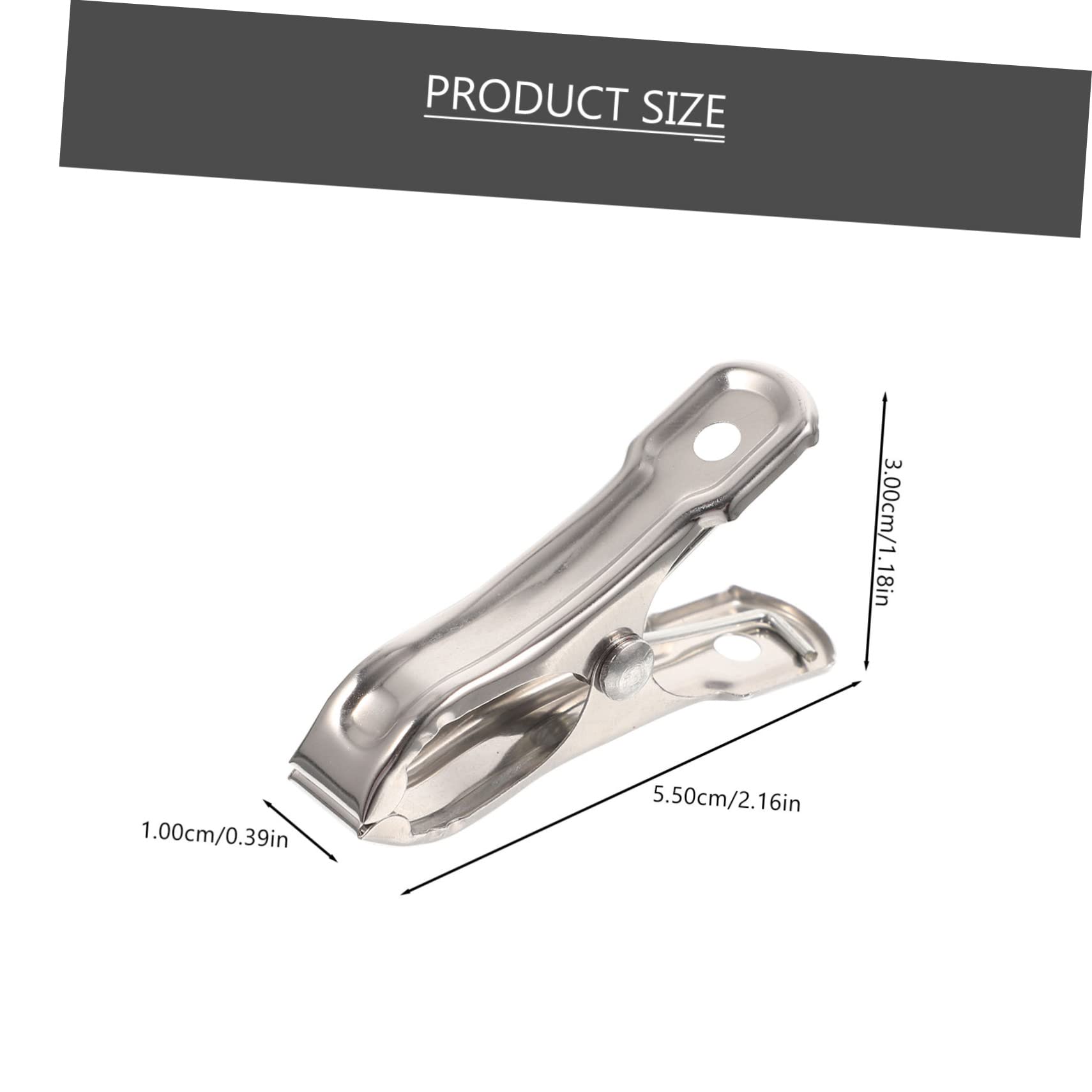 ibasenice 40pcs Stainless Steel Greenhouse Clips Windproof Fixing Clips for Garden Clothes Drying and Bag Closure Durable Slip Design for Secure Clipping Any Environment