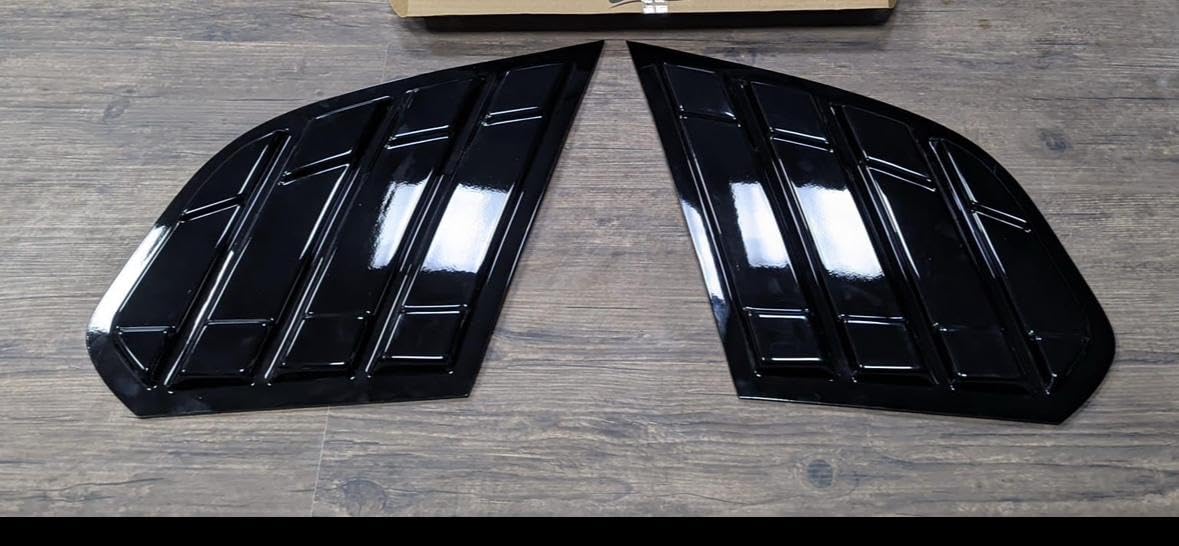 Carmart Window Louvers Compatible for Grand Vitara/Hyryder, Black