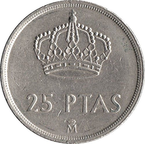 TGBCH 25 Pesetas Spain Good Condition 25 Ptas Good (1975)