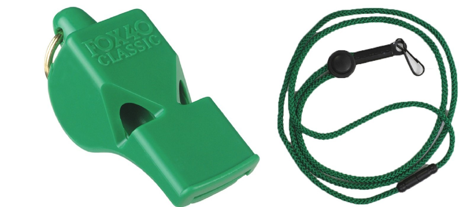 Fox 40 Classic Official Whistle with Break Away Lanyard greeen-picture-28