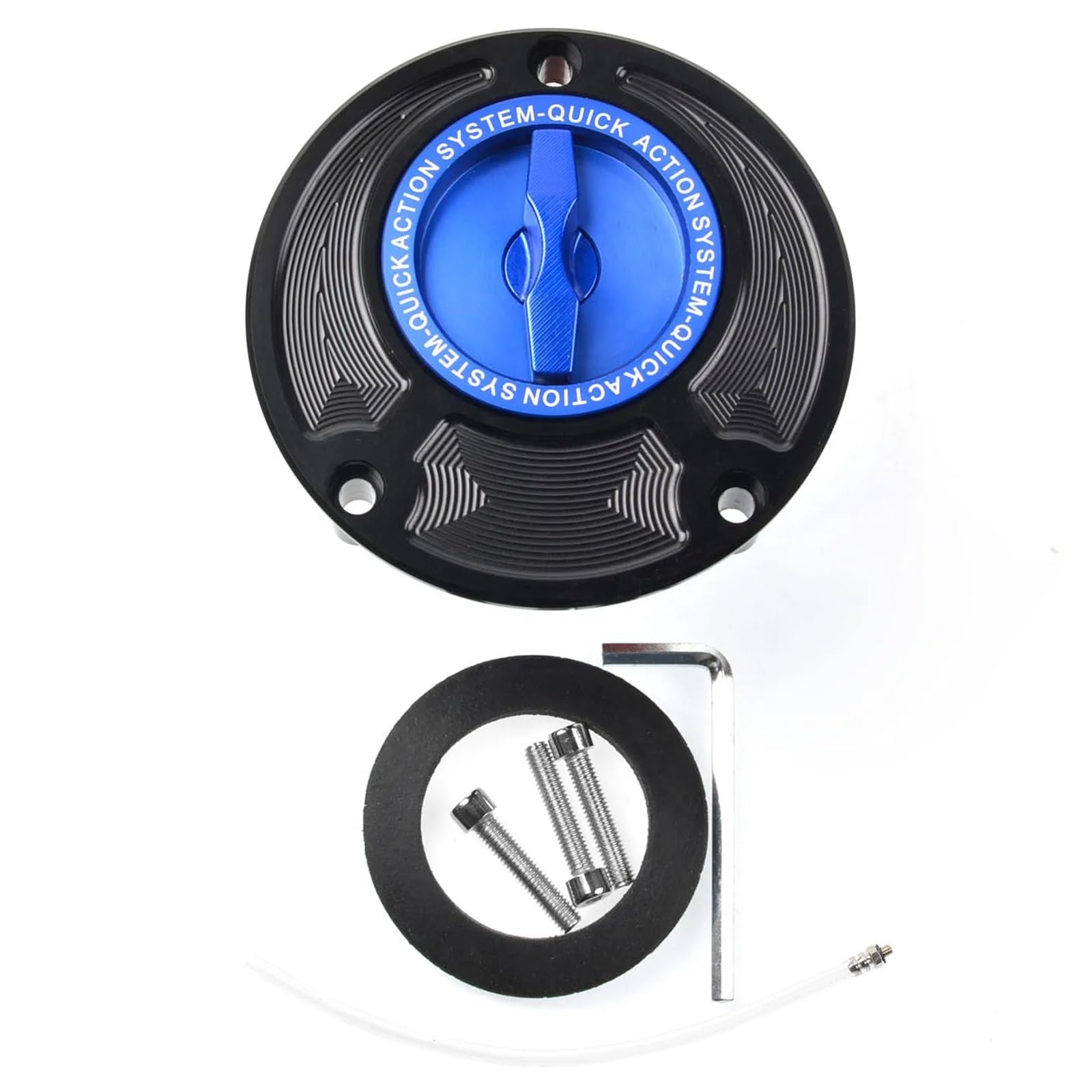 Pasuje do Yamaha R1 R6 FZ6 MT-01 MT-03 Mt07 MT-09 MT-10 MT-25 CNC aluminium Keyless pokrywa zbiornika paliwa
