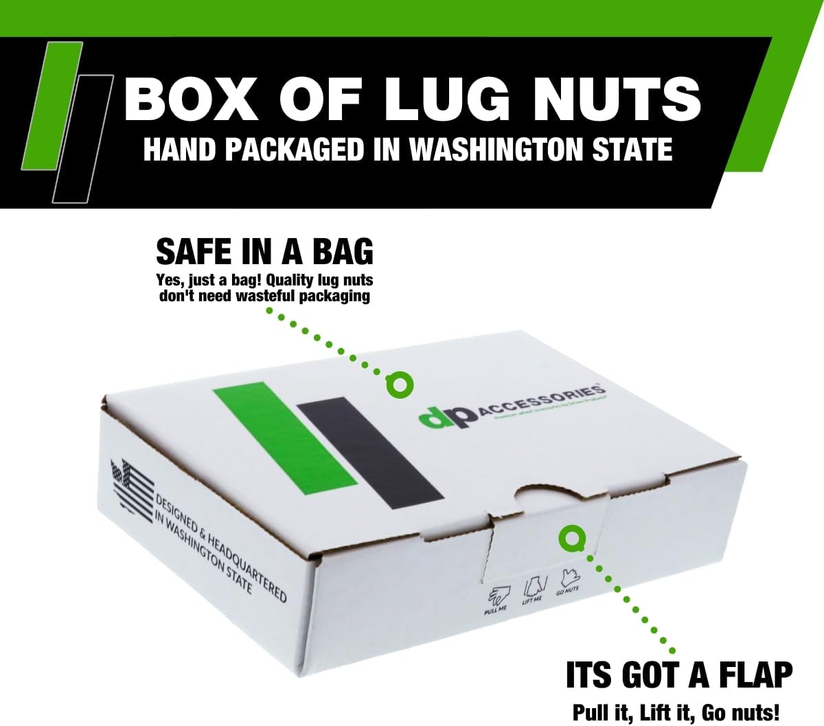 DPAccessories Lug Nuts Compatible with 1997-2006 Jeep Wrangler TJ | Black OEM Style | Factory Aluminum Wheels Only | Set of 23 Wheel Nuts | DWRA3F-BK/023