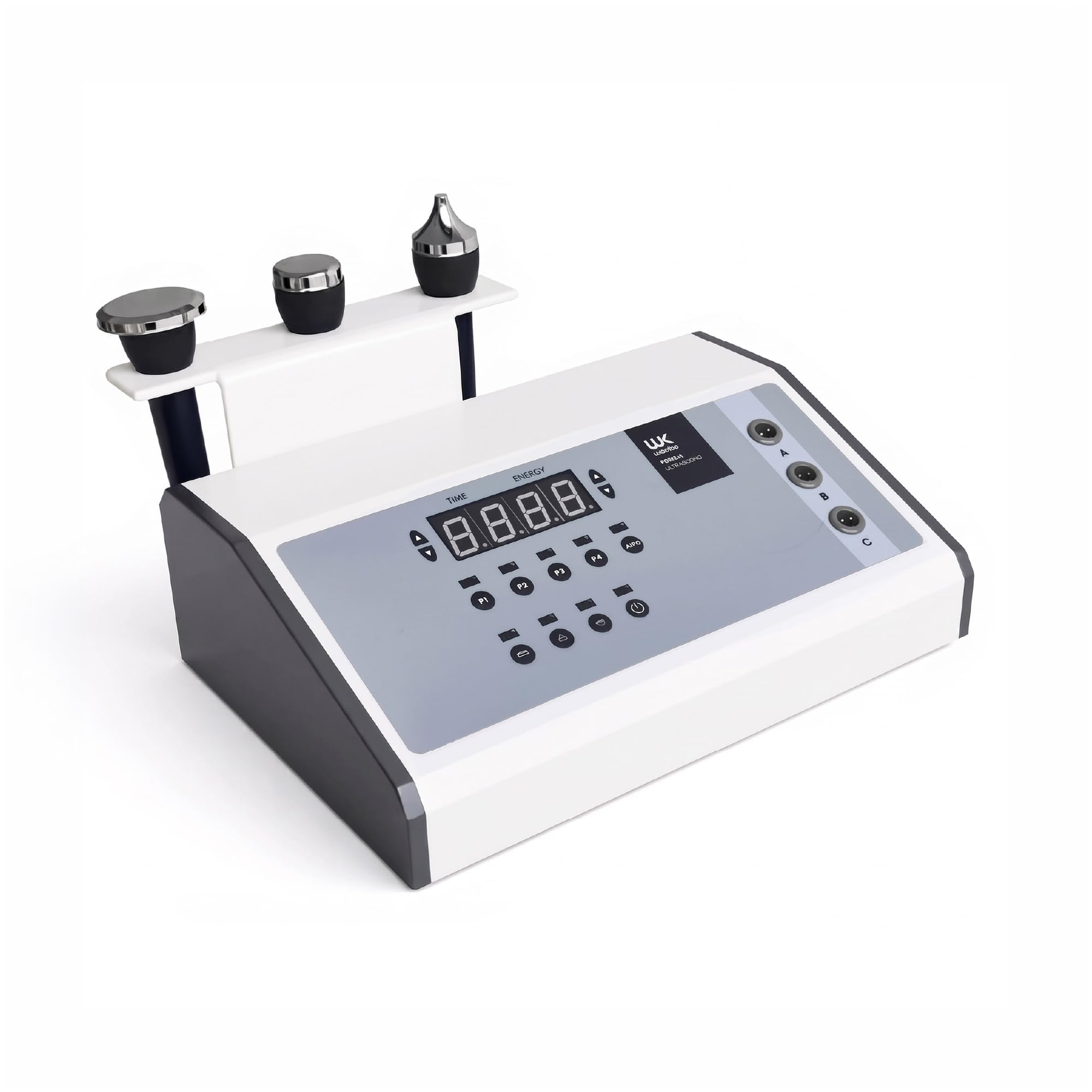 Ultrasuoni Viso e Corpo con 3 Sonde, Pulizia Pelle, Antirughe, 1 MHz, 29 W | Apparecchio Professionale per Trattamenti Estetici Non Invasivi con Sonde Dedicate