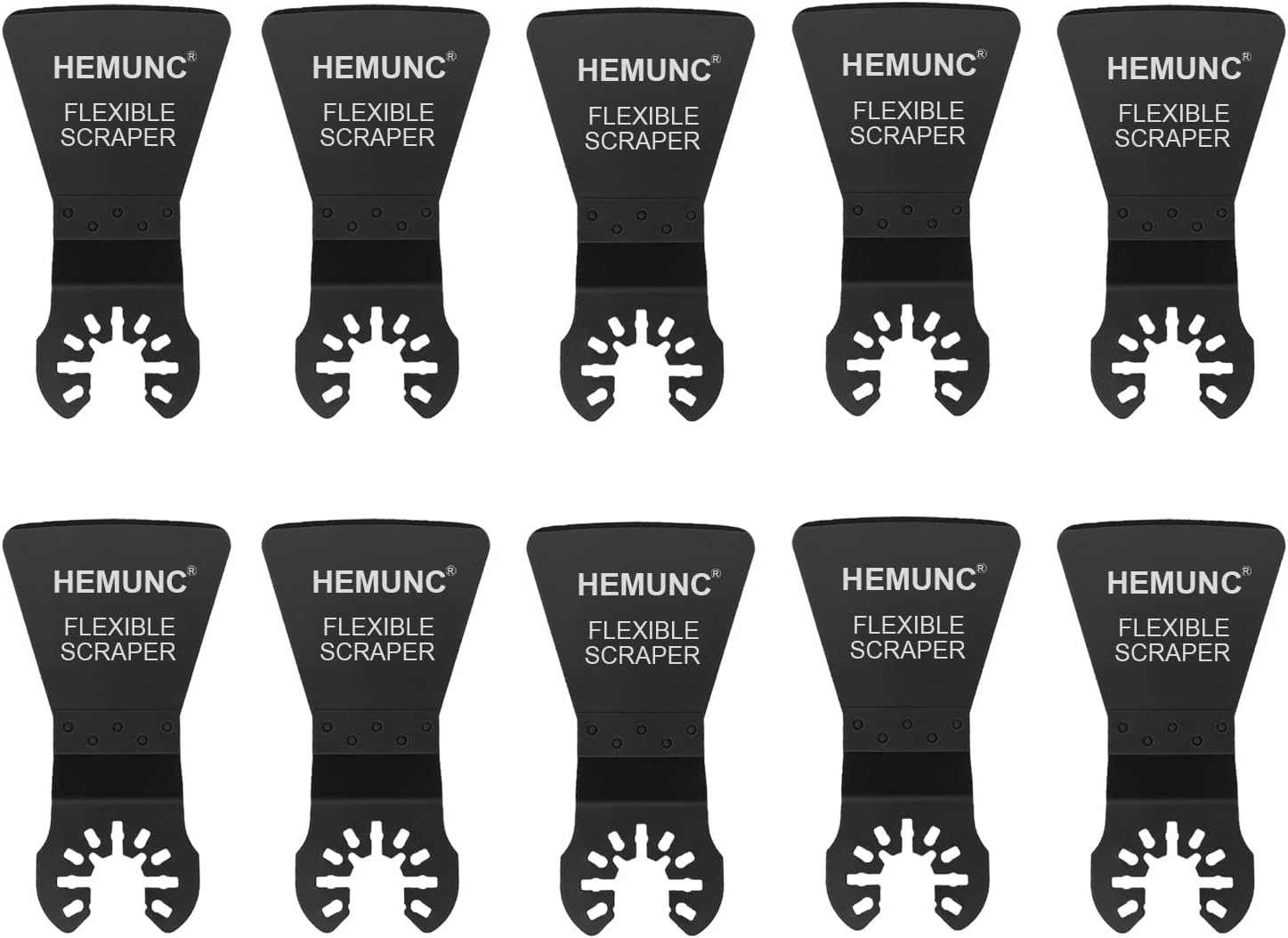 6 Oscillating Tool Scraper Blades Flexible Rigid Scraper Blade, for Removal of Caulk,Vinyl Flooring,Paint,Carpet,Tile Adhesives