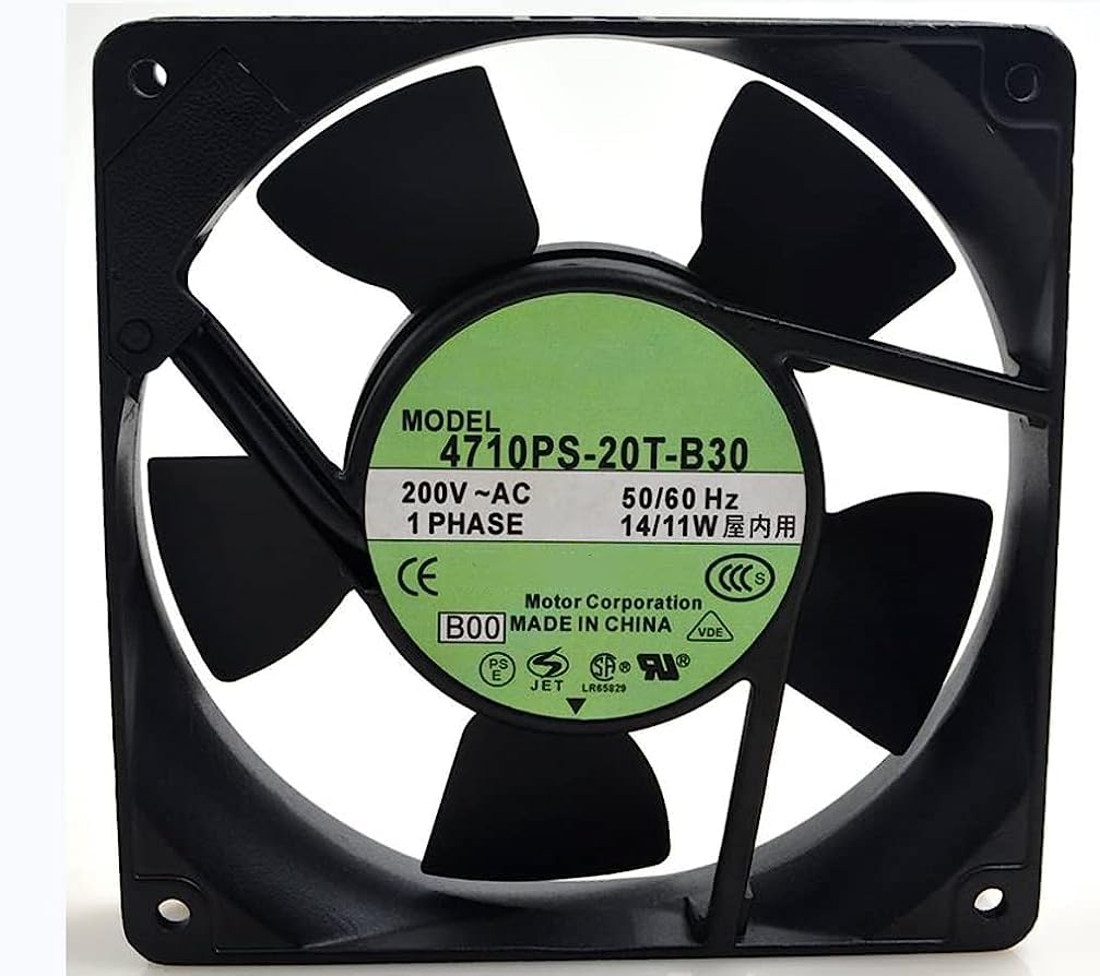 冷却ファン 4710PS-20T-B30 AC 200V 14/11W 12cm 12025 120x120x25mm