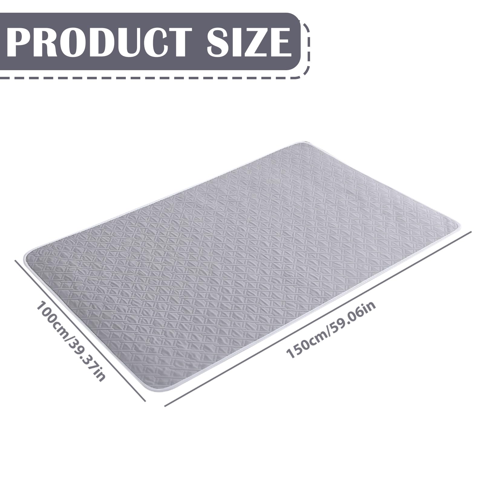 Alèse imperméable: 100 x 150 CM Lavable Alèses Réutilisable pour Incontinenc, Protection lit Incontinence, 4 Couches de Protection, Convient aux Bébé, Enfant, Adulte,Animaux