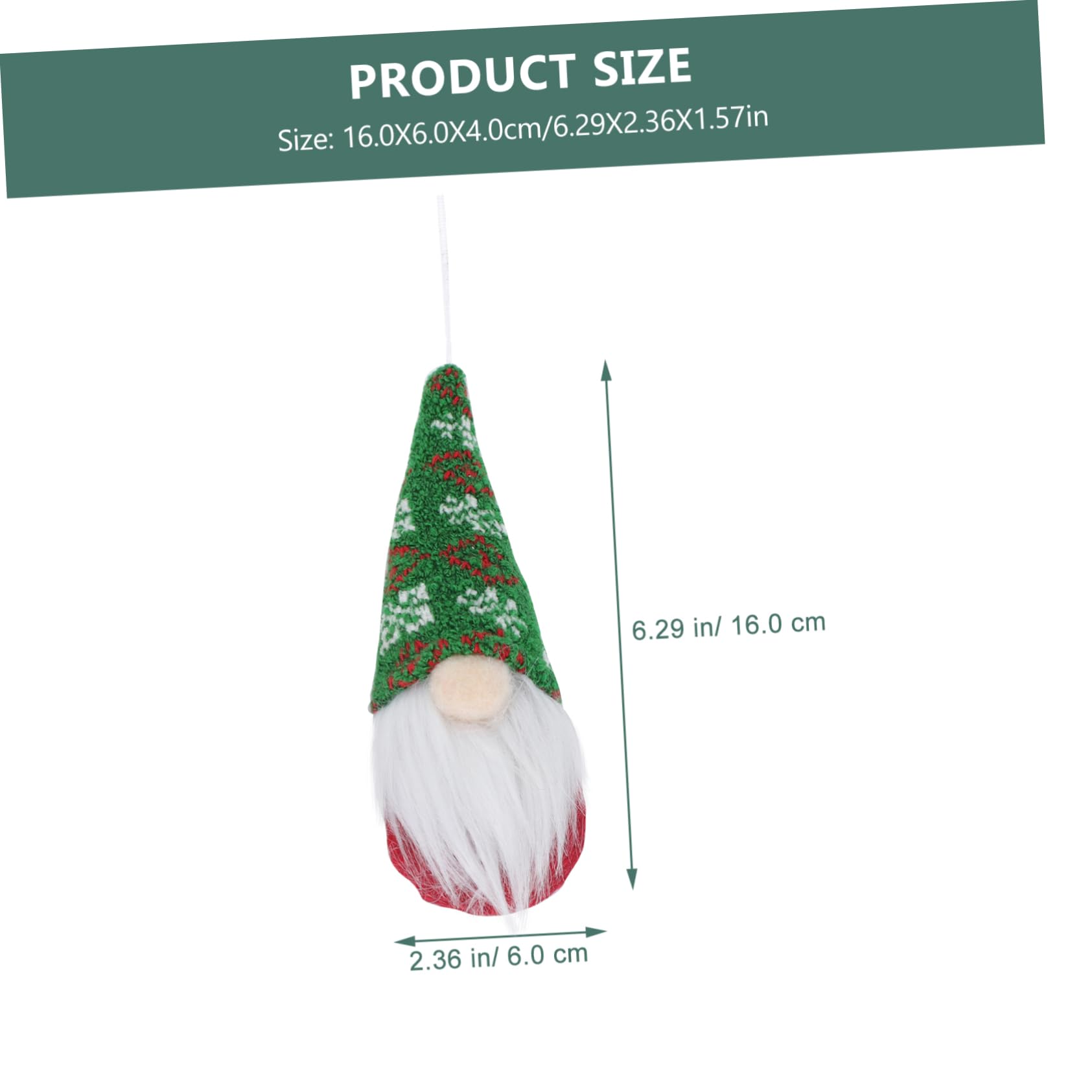 OUNONA 12piezas Adornos Colgantes De Navidad Muñecos Sin Rostro para Decorar El Árbol De Decoración Festiva para Hogar y Fiestas