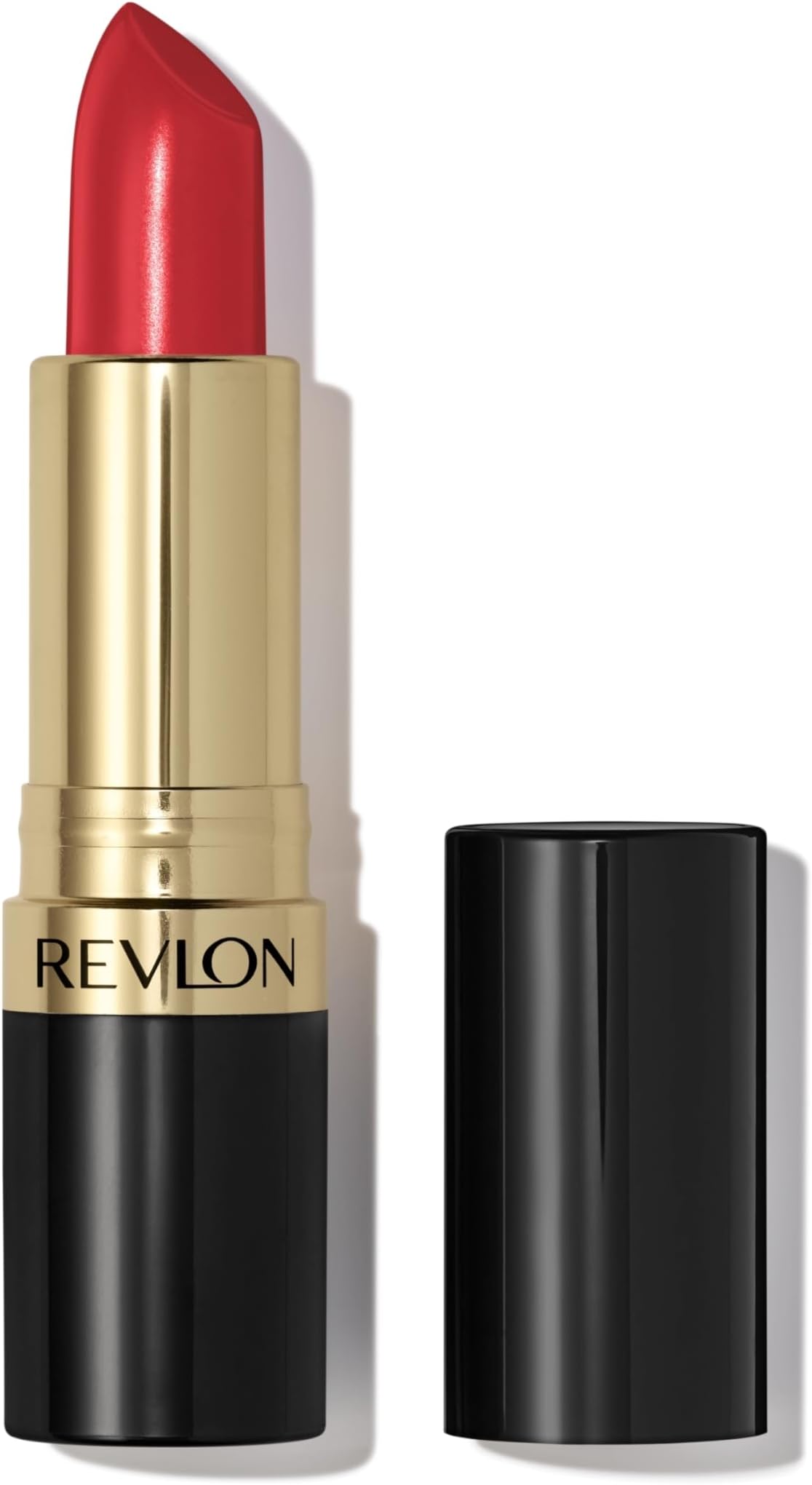 Super Lustrous Lipstick, Creamy Formula For Soft, Fuller-Looking Lips, Moisturized Feel, Love That Red (725), 0.15 oz