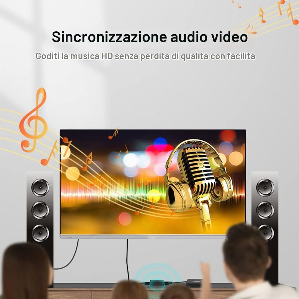 4K@60HZ HDMI Splitter 1 In 2 Out with 3.9FT HDmi cable, HDMI Splitter for Dual Monitors [Only Mirror, Not Extend]Support 1080p HDCP2.2, RGB 18.5Gbps