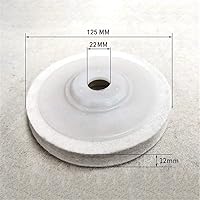 Vista 3 de Drkicsy 5 discos de rueda de pulido de lana, disco de fieltro de lana de 4 pulgadas de diámetro, almohadilla de rueda de pulido para amoladora