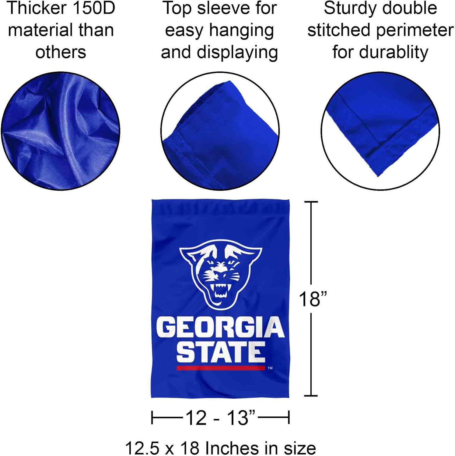 Georgia State Panthers New Logo Garden Flag