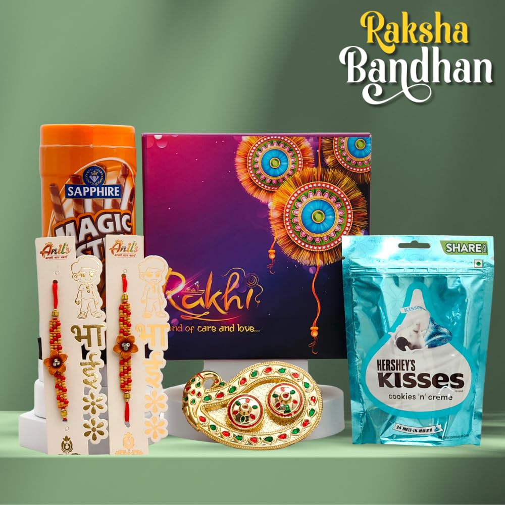 The Gift Tree Rakhi Combo with Premium Chocolates – Stylish Gift for Friends, Family & Corporate Clients | TGT1322R