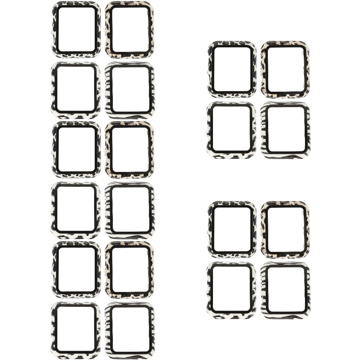 Mikikit 5 Set Smartwatch 38mm Custodia Pellicola Protettiva Per Schermo Bumper Cover Compatibilità Antipolvere Completo 4 Pezzi*5