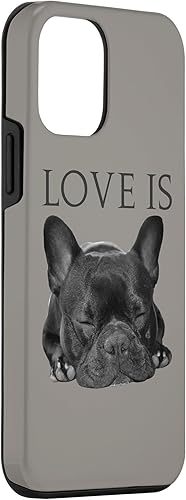 Miniatura 3 de Carcasa para iPhone 12, diseño de bulldog francés con texto en inglés "Frenchie Mom"