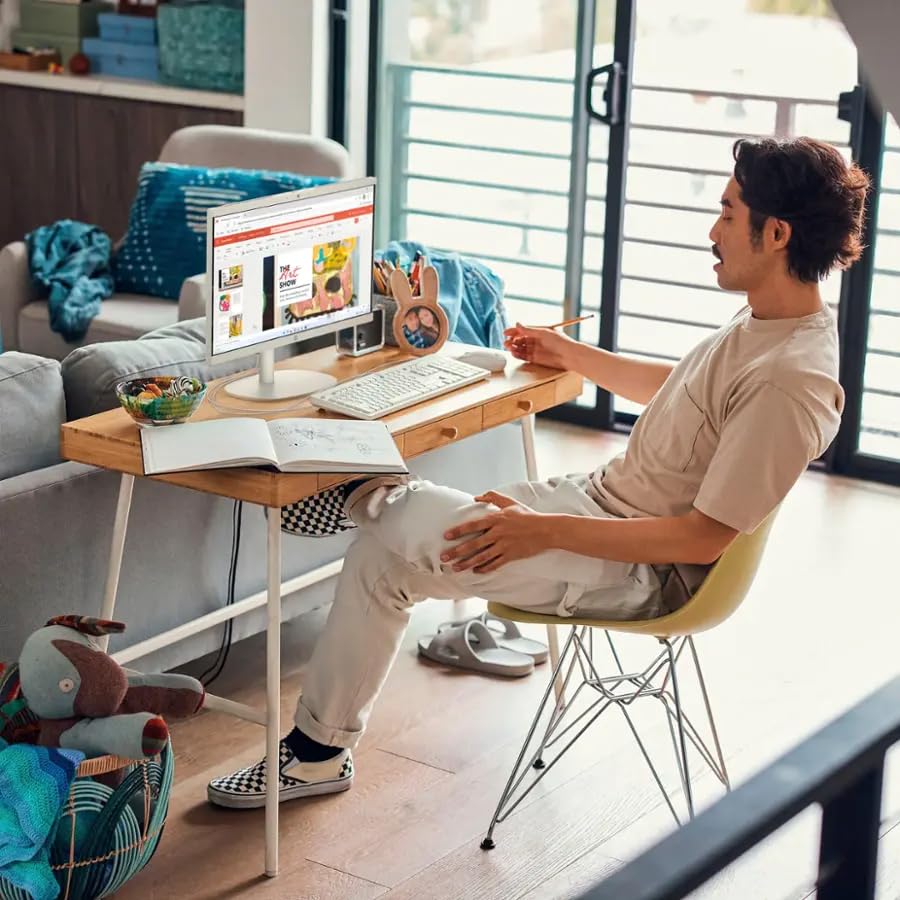 Image of HP All-in-One Desktop Computer - 21.5'' FHD Display, Intel Celeron J4025 Processor, Win 11 Pro, Wi-Fi 6, Bluetooth for Business & Students(16GB RAM |1TB SSD)