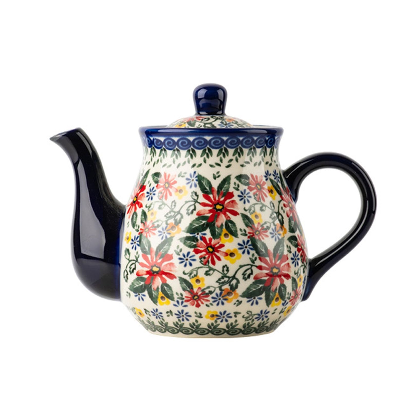 Bouilloire vintage en porcelaine pour des moments de détente à la maison