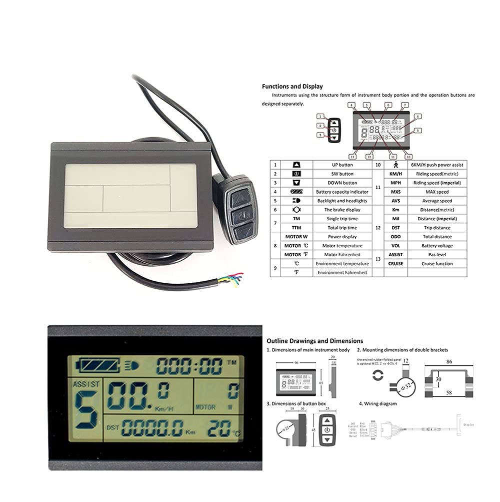 Amazon.co.jp: 24V 250W 電子自転車変換キット、E-Bike 変換キット