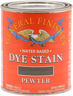 General Finishes Water Based Dye, 1 Pint, Pewter
