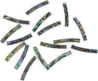 Vista 5 de KAISH Guitarra Roseta Nueva Zelanda Abalón Tiras Curvas Guitarra Soundhole Dimensión 4.921 in* 0.118 in*0.059 in