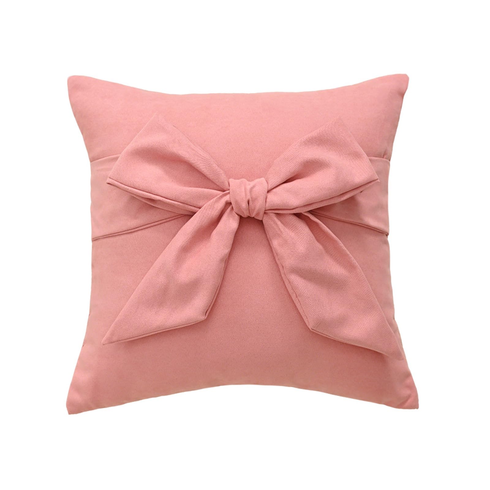 Osniyaw A Polyester Cushion Cover With Bow Decorative Ccents Ccessories Nd Support Pillow Cases