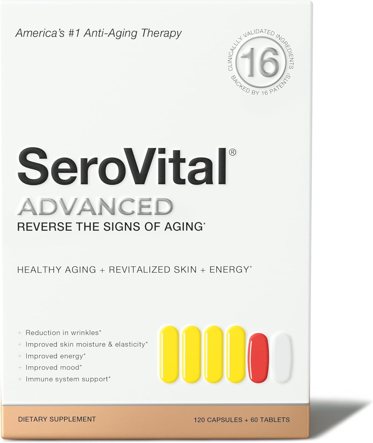 Serovital Advanced for Women Supplement – Skin Benefits, Energy, and Sleep – 30 Day Supply Serovital Advanced for Women Supplement – Skin Benefits, Energy, and Sleep – 30 Day Supply