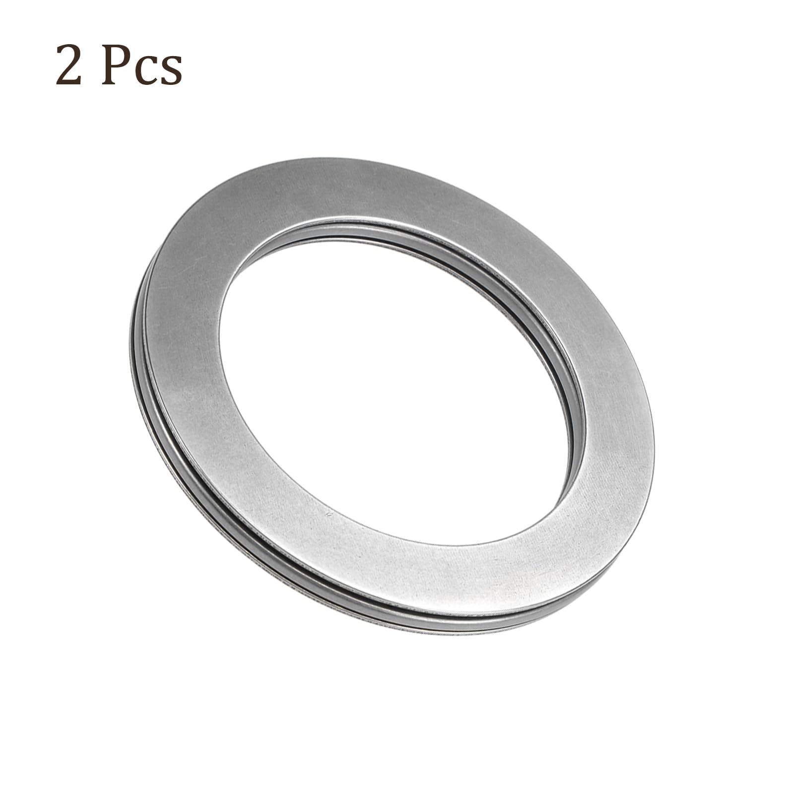 2uds AXK5578 Empuje Aguja Rodillo Rodamientos - [55mm x 78mm x 3mm] con Arandela para Transporte Equipo Uso, Cromado Acero
